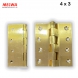 BRASS HINGES 4 X 3 INCH