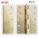 BRASS HINGES 6 X 4 INCH