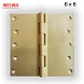 BRASS HINGES 6 X 6 INCH