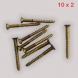 BRASS SCREW 10 X 2