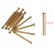 BRASS WIRE NAILS (PANNEL PIN) 2 X 10