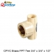 CPVC BRASS FPT TEE SOCKET 25MM X 20MM  ( 3/4 X 1/2 inch )