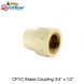 HPVC BRASS COUPLING 25MM X 20MM ( 3/4 X 1/2 inch )