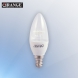 ORANGE 5WATT LED CANDLE DAYLIGHT 160-240V SCREW-TYPE LAMP BASE CLEAR