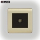 ORANGE SCINTILLA 1 GANG TV  OUTLET GOLD MATTE