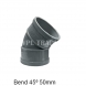 PVC BEND 45 D 50MM (1 1/2inch)