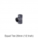 PVC EQUAL TEE SOCKET 20MM (1/2 inch)