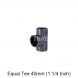 PVC EQUAL TEE SOCKET 40MM (1 1/4 inch)