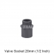 PVC VALVE SOCKET 20MM (1/2 inch)