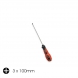 SCREW DRIVER R/H CR-V 3MM X 100MM(4 INCH) PHILLIPS HED