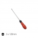 SCREW DRIVER R/H CR-V 3MM X 125MM(5 INCH ) FLAT HEAD