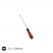 SCREW DRIVER R/H CR-V 3MM X 125MM(5 INCH) PHILLIPS HED